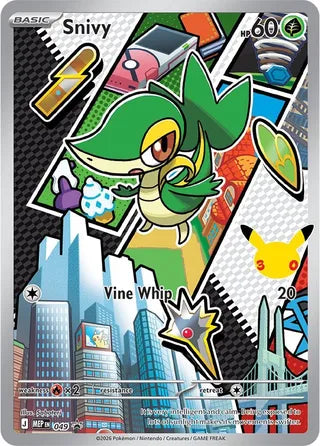 Snivy 049 Mega Evolution Black Star Promo Pokémon card