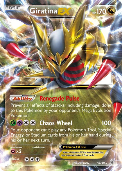 Giratina EX 57 Ultra Rare Ancient Origins - PSA 9 Pokémon Card
