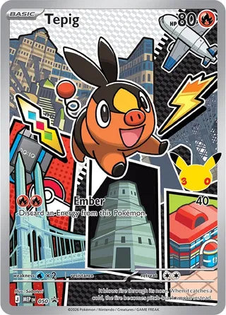 Tepig 050 Mega Evolution Black Star Promo Pokémon card