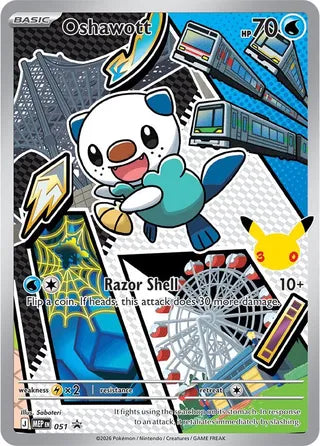 Oshawott 051 Mega Evolution Black Star Promo Pokémon card