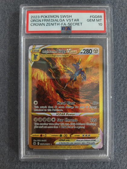 Origin Forme Dialga VSTAR GG68/GG70 – PSA 10 – Secret Rare – Crown Zenith