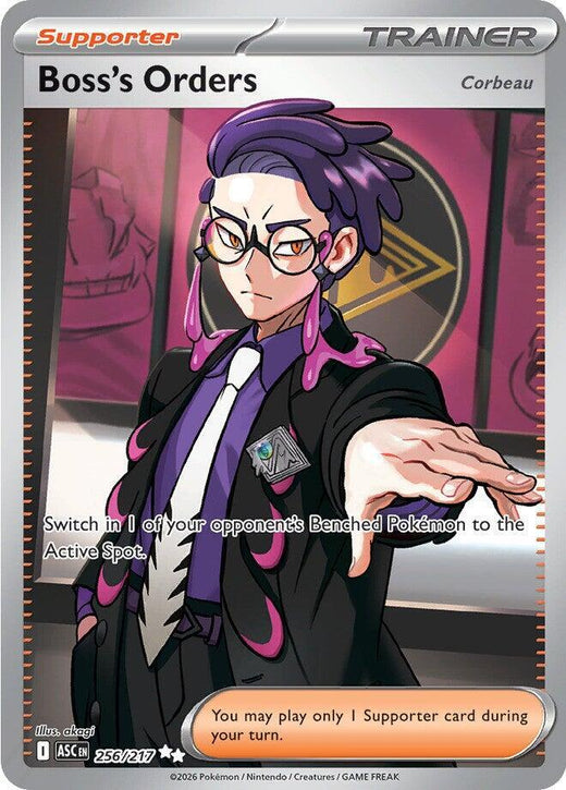 Boss's Orders: Corbeau - 256/217 - Ultra Rare - Ascended Heroes - HazzCardShop