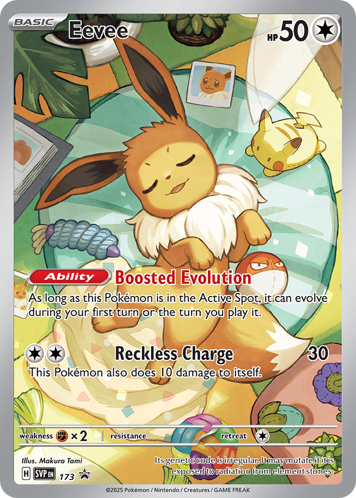 Eevee SVP 173 Black Star Promo card front