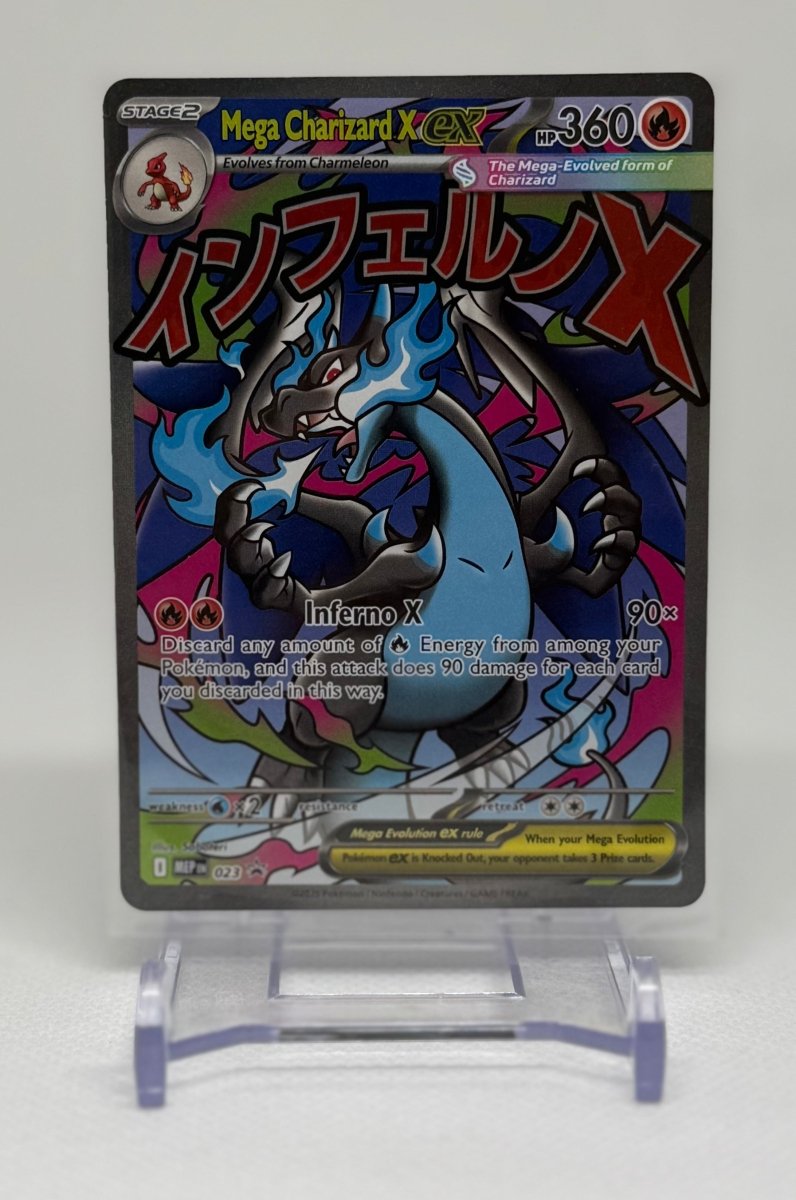 Mega Charizard X ex MEP 023 Black Star Promo card front