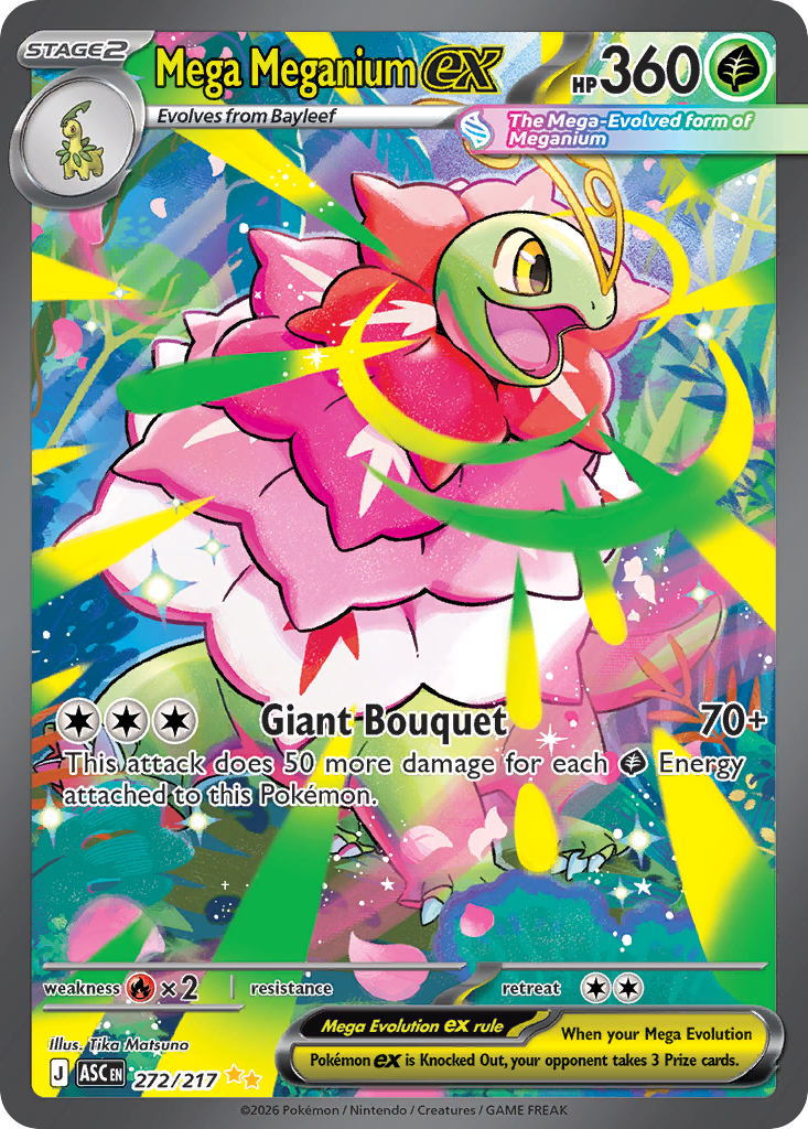 Mega Meganium ex 272/217 Special Illustration Rare - Ascended Heroes