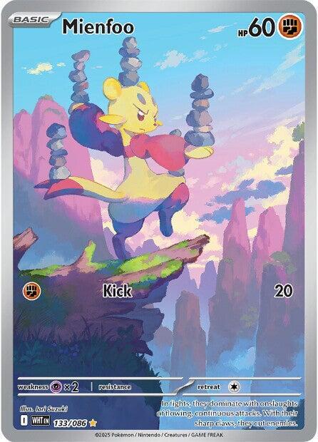 Mienfoo 133/086 – Illustration Rare – White Flare - HazzCardShop