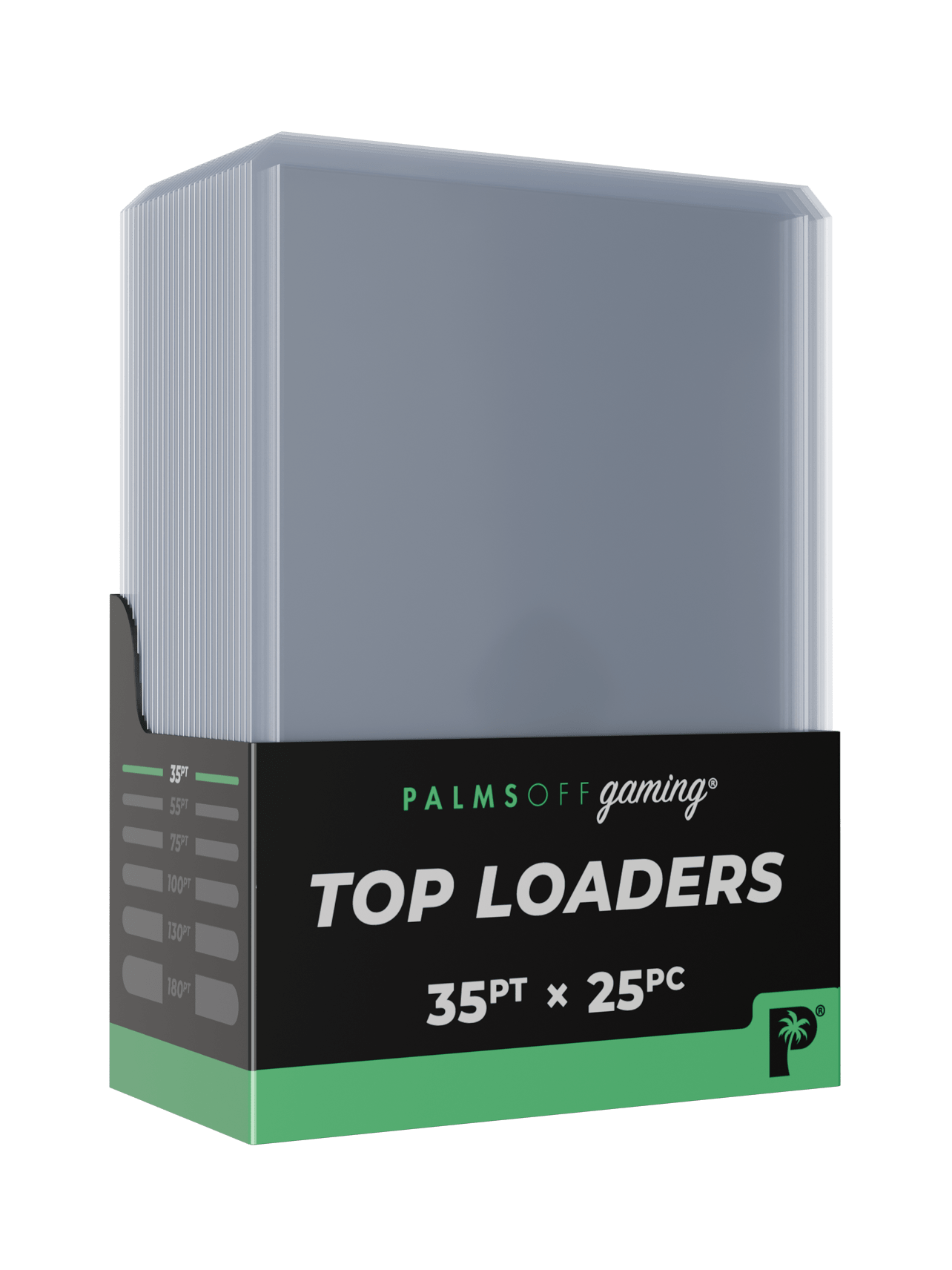Palms Off Gaming 35pt Top Loaders - 25pc - HazzCardShop