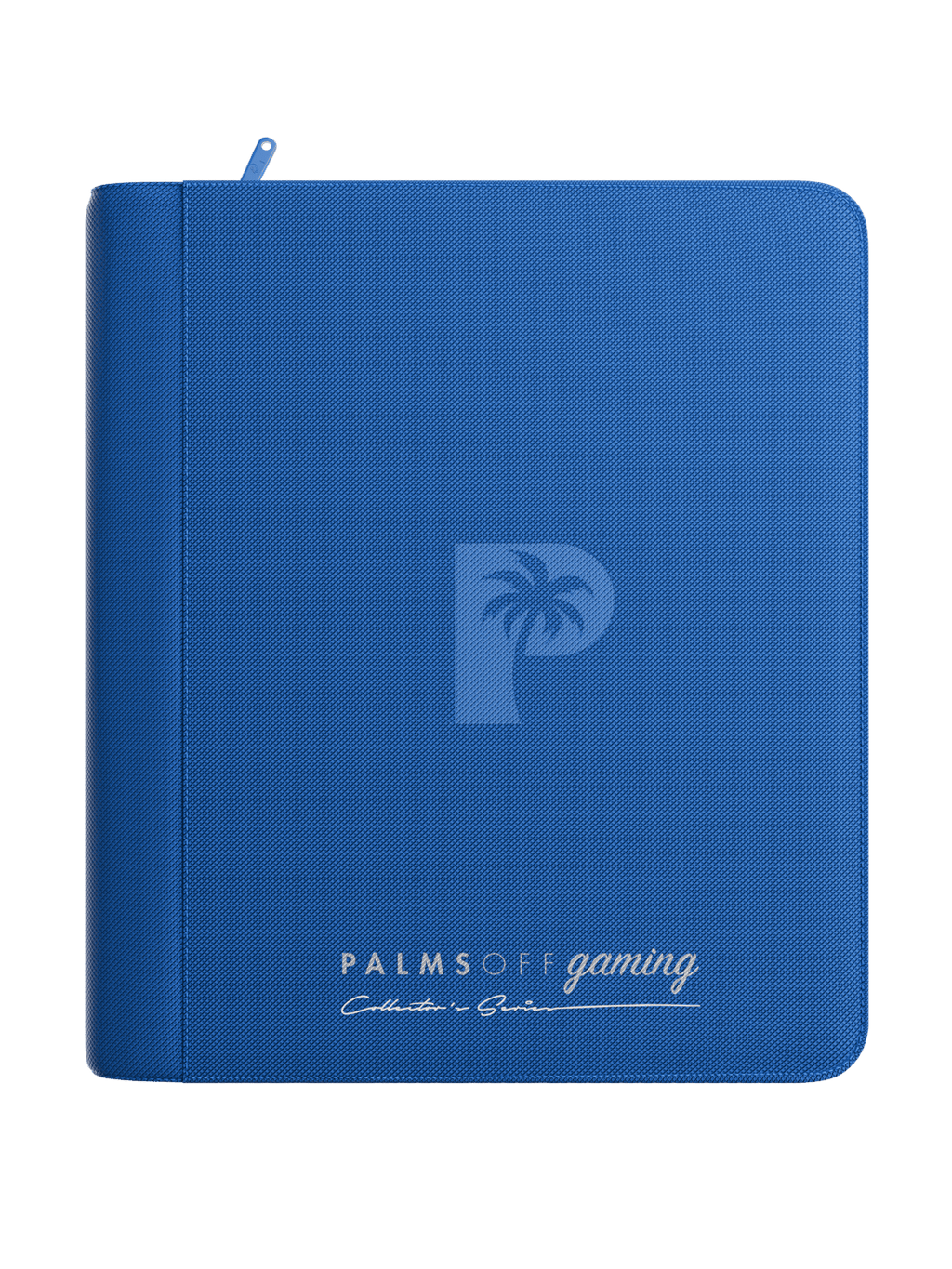 Palms Off Gaming Collector's Series 4 Pocket Top Loader Zip Binder - Blue - HazzCardShop
