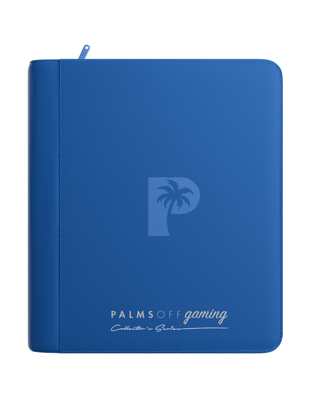 Palms Off Gaming Collector's Series 4 Pocket Top Loader Zip Binder - Blue - HazzCardShop