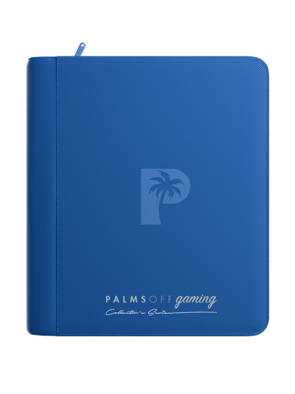 Palms Off Gaming Collector's Series 4 Pocket Top Loader Zip Binder - Blue