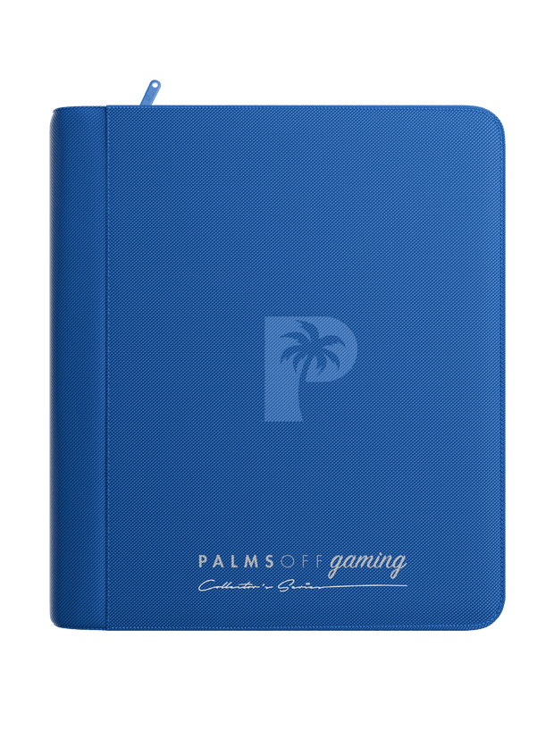 Palms Off Gaming Collector's Series 4 Pocket Top Loader Zip Binder - Blue