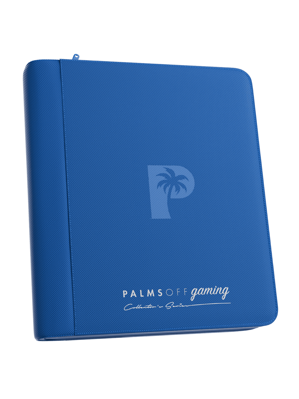 Palms Off Gaming Collector's Series 4 Pocket Top Loader Zip Binder - Blue - HazzCardShop