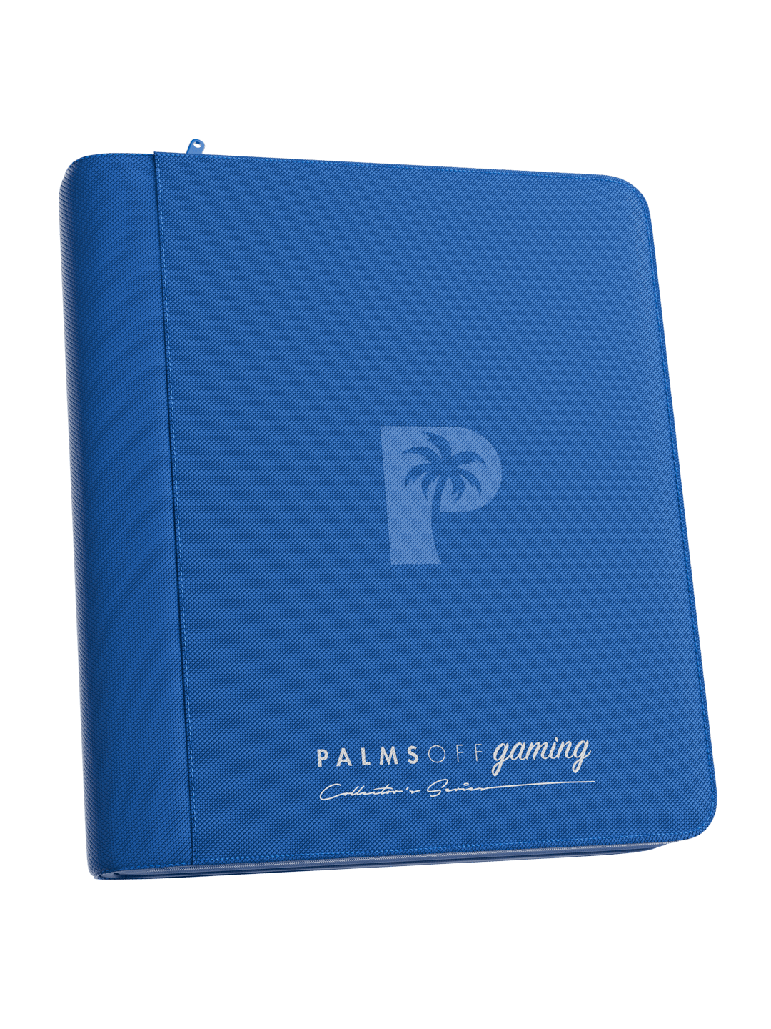 Palms Off Gaming Collector's Series 4 Pocket Top Loader Zip Binder - Blue - HazzCardShop
