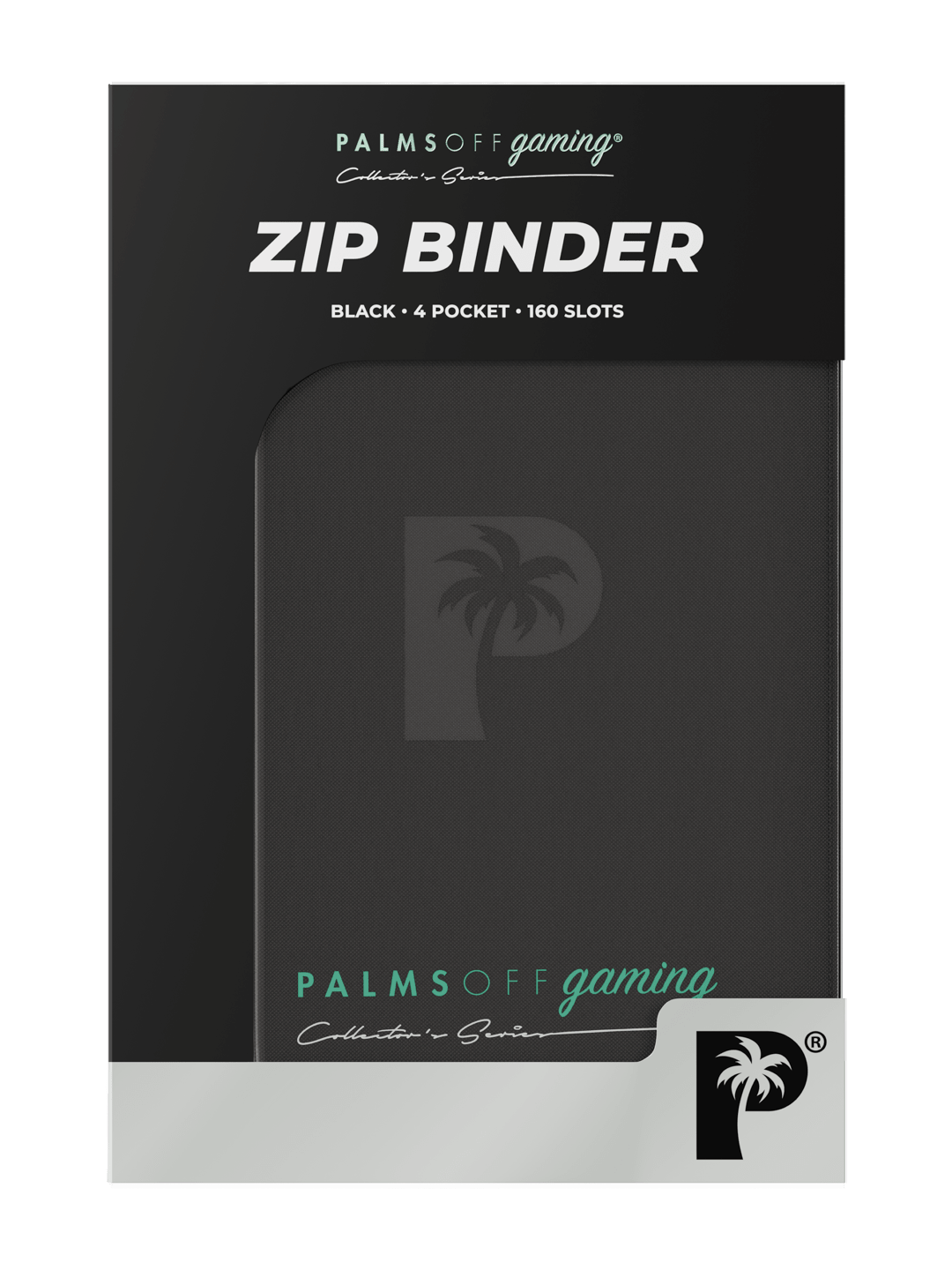 Palms Off Gaming Collector's Series 4 Pocket Zip Binder - Black - HazzCardShop