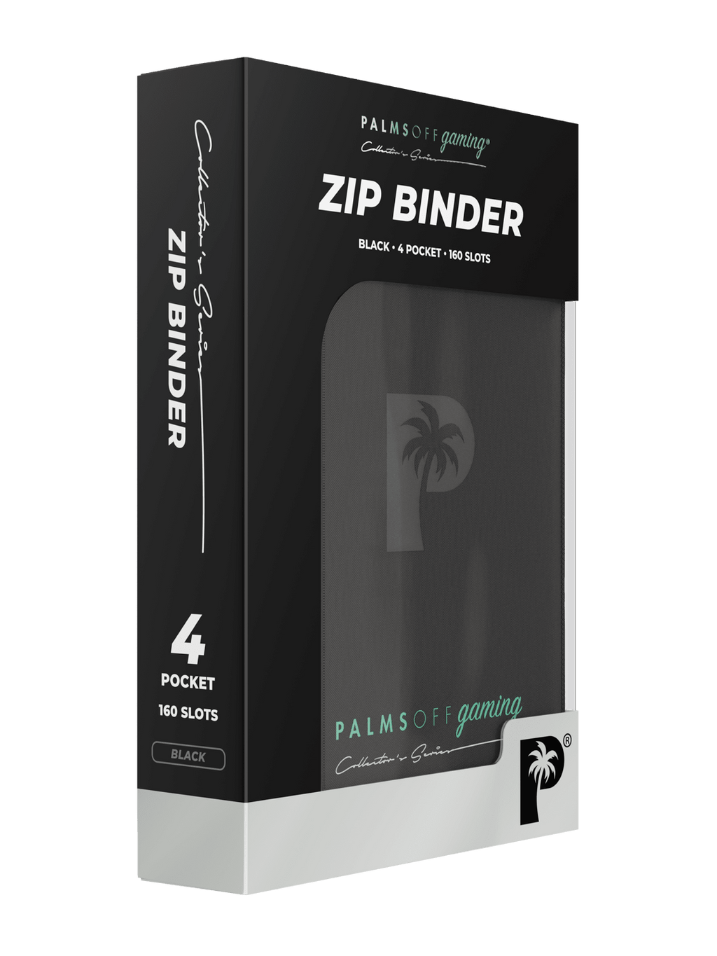 Palms Off Gaming Collector's Series 4 Pocket Zip Binder - Black - HazzCardShop