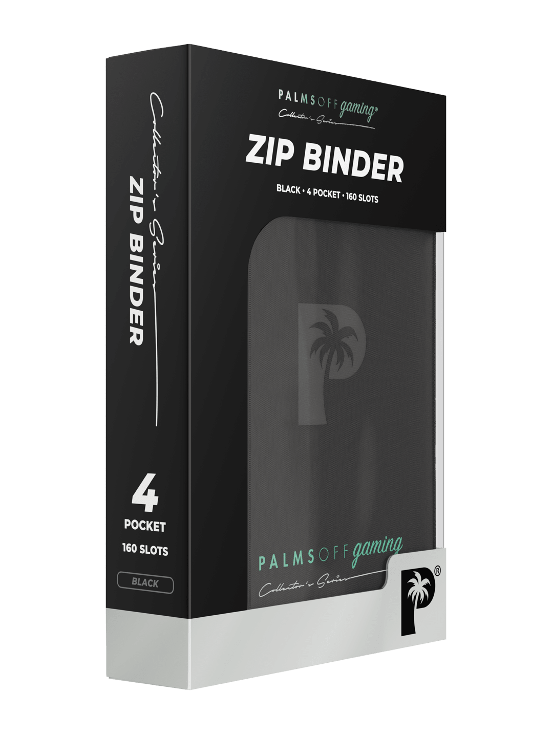 Palms Off Gaming Collector's Series 4 Pocket Zip Binder - Black - HazzCardShop