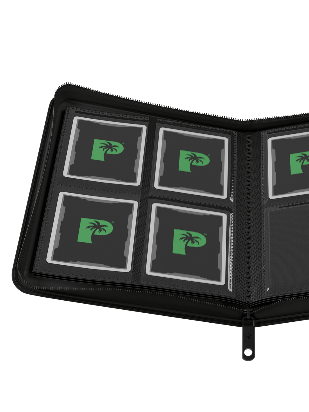 Palms Off Gaming Collector's Series 4 Pocket Zip Binder - Black - HazzCardShop