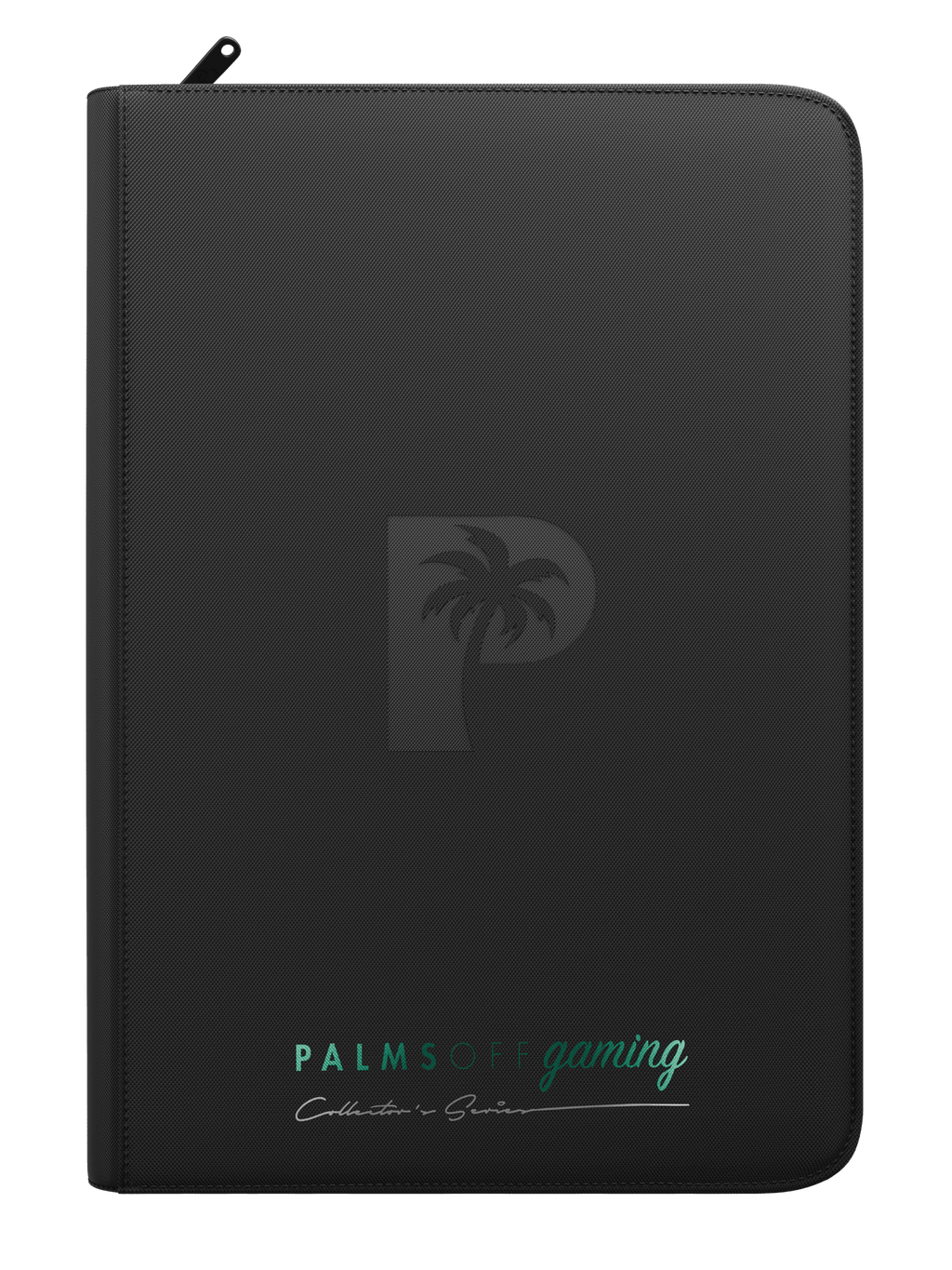 Palms Off Gaming Collector's Series 9 Pocket Top Loader Zip Binder - Black - HazzCardShop