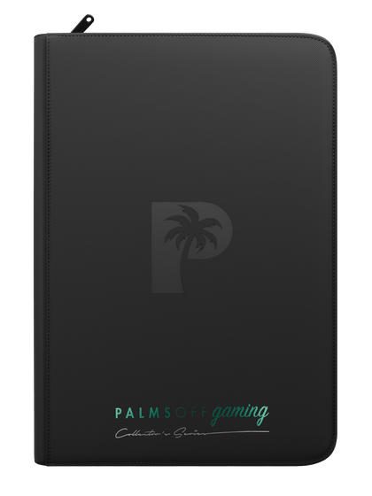 Palms Off Gaming Collector's Series 9 Pocket Top Loader Zip Binder - Black