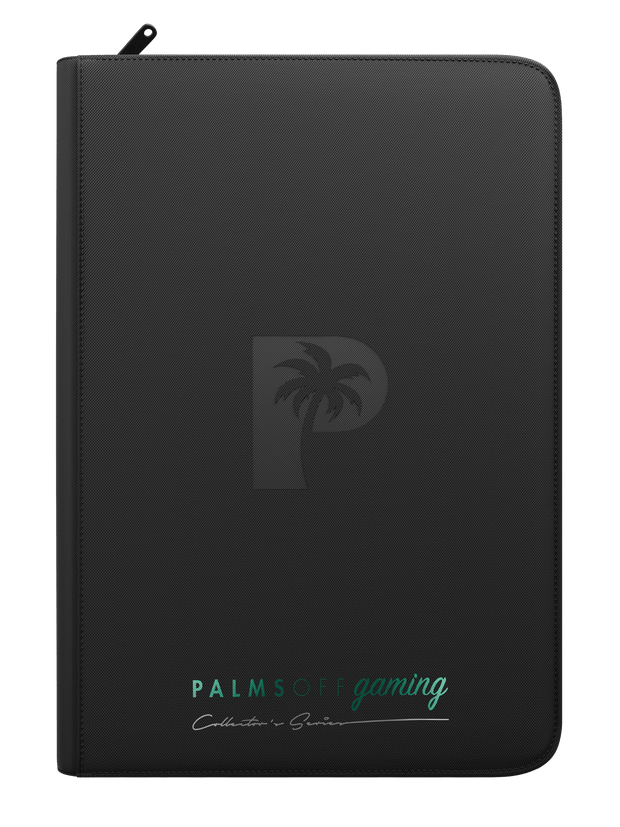 Palms Off Gaming Collector's Series 9 Pocket Top Loader Zip Binder - Black