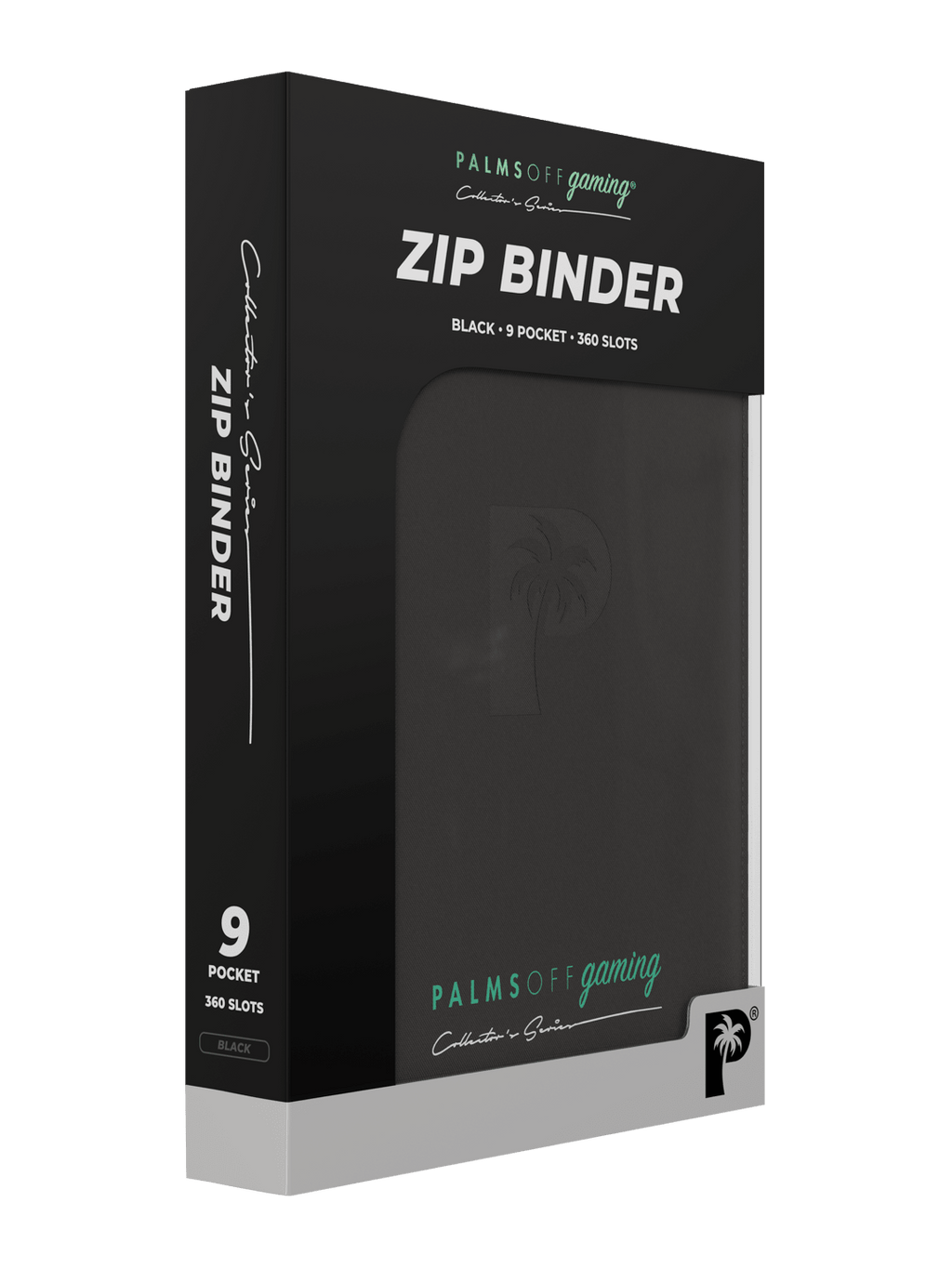 Palms Off Gaming Collector's Series 9 Pocket Zip Binder - Black - HazzCardShop