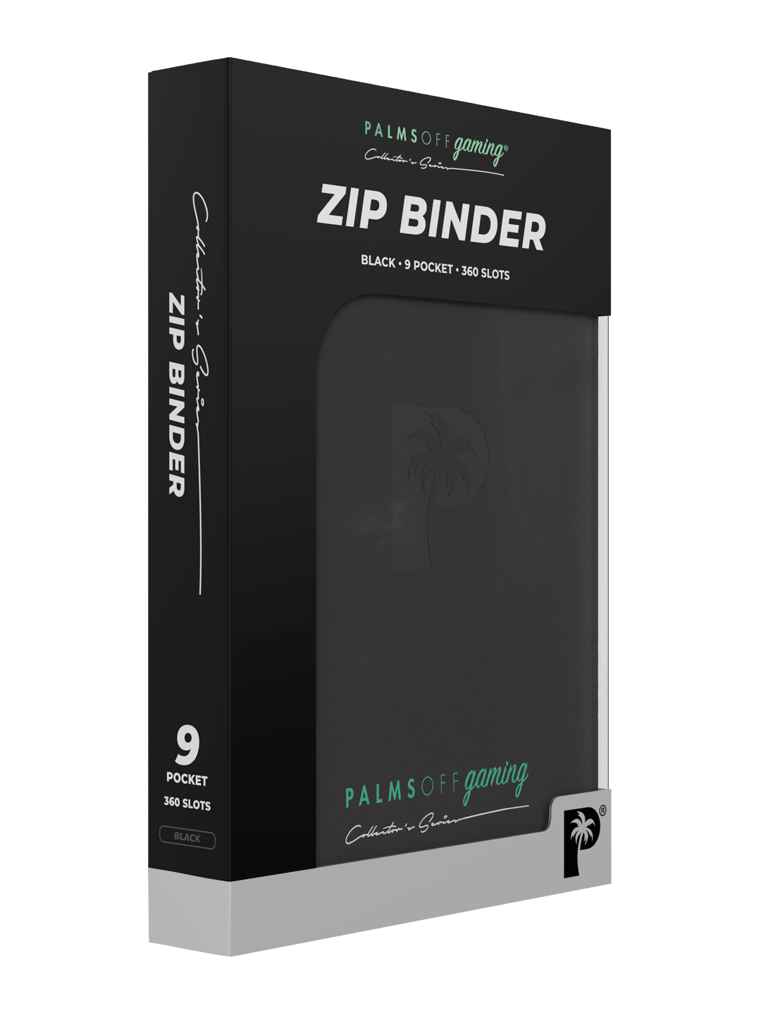 Palms Off Gaming Collector's Series 9 Pocket Zip Binder - Black - HazzCardShop
