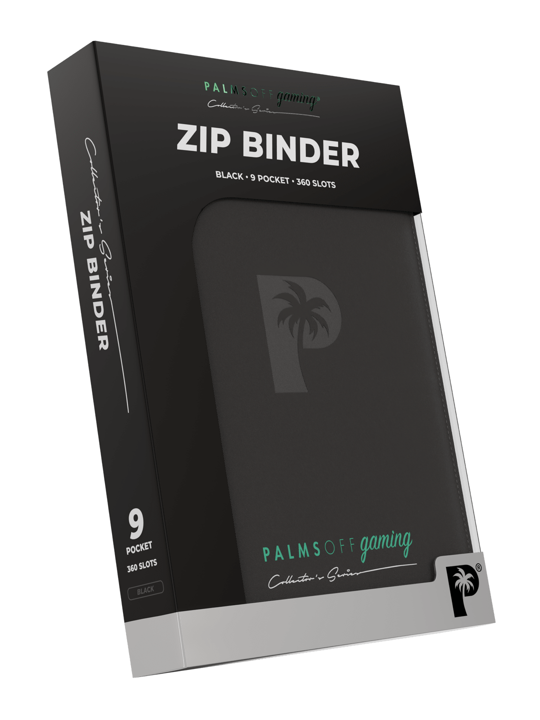 Palms Off Gaming Collector's Series 9 Pocket Zip Binder - Black - HazzCardShop