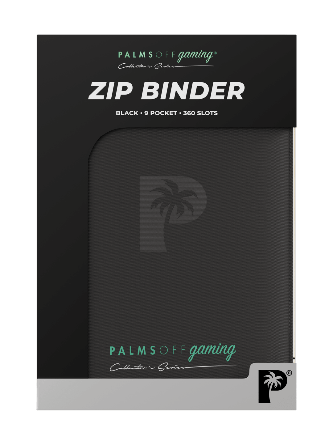 Palms Off Gaming Collector's Series 9 Pocket Zip Binder - Black - HazzCardShop