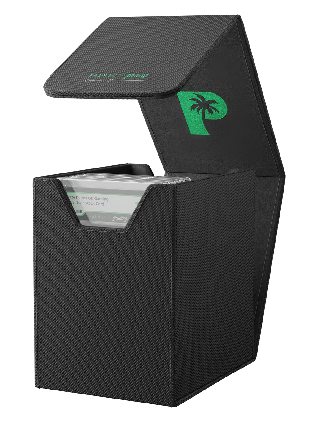 Palms Off Gaming Collector's Series Small Graded Card Storage Case - Black - HazzCardShop