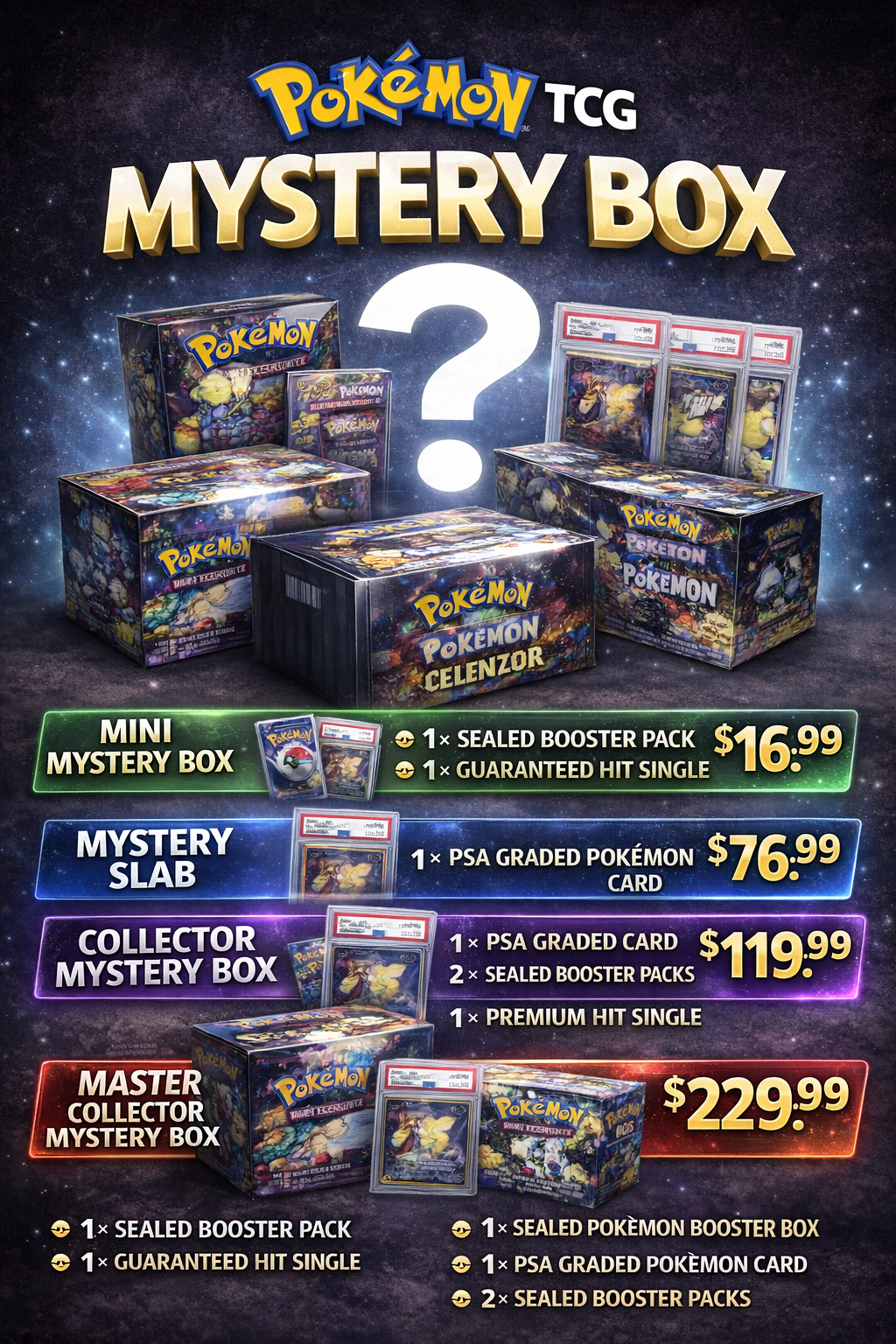 Pokmon TCG Mystery Box - Mini Mystery Box Pokmon TCG Mystery Box - Mini Mystery Box