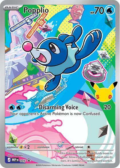 Popplio 45 Promo Pokémon Card - HazzCardShop