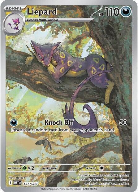 Liepard 137/086 – Illustration Rare – White Flare