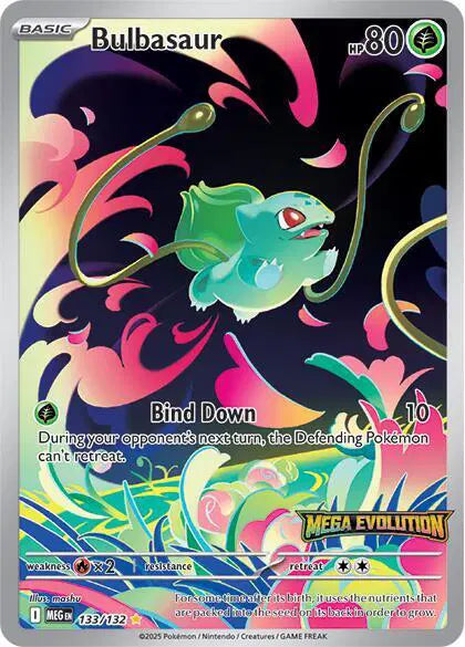 Bulbasaur [Stamped] 133/132 Illustration Rare - Mega Evolution Pokémon Card