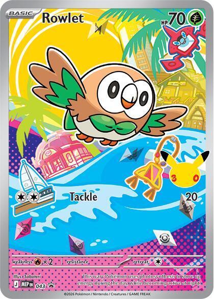 Rowlet 43 Promo Pokémon Card