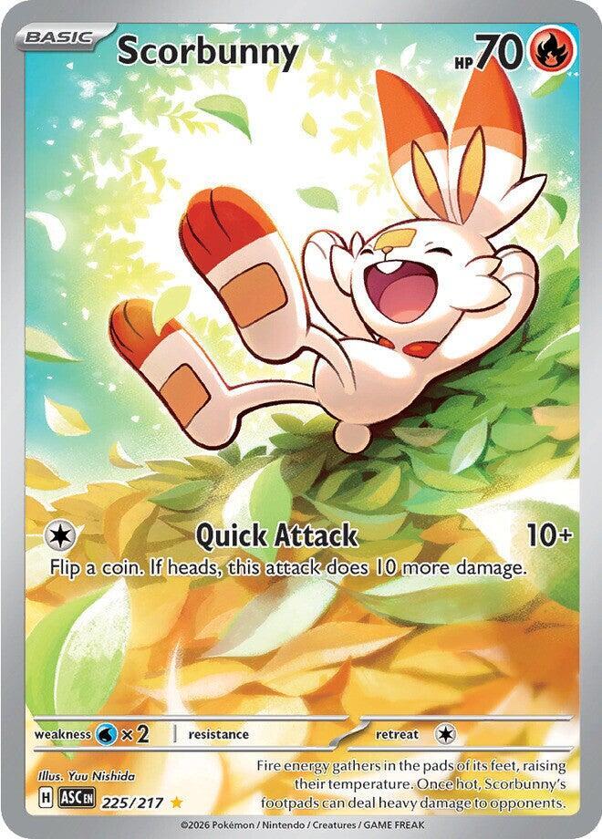 Scorbunny - 225/217 - Illustration Rare - Ascended Heroes - HazzCardShop